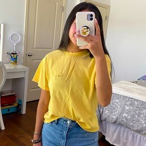 Brandy Melville Honey Yellow Shirt